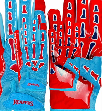 NEW Reaper College Bones Football Gloves