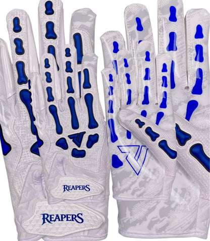 NEW Reaper White Series Bones Football Gloves
