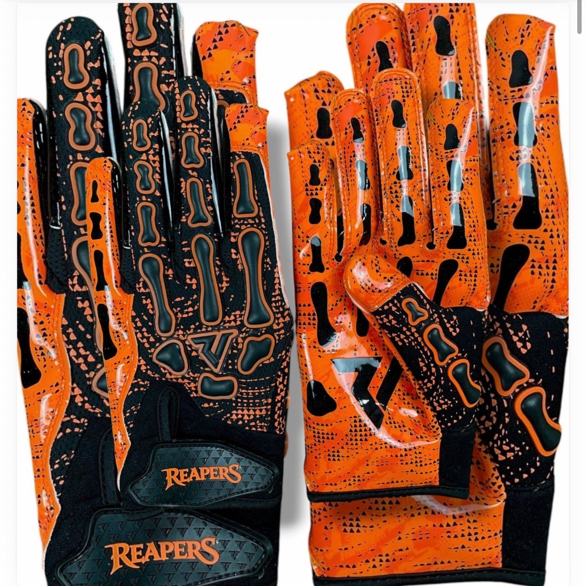 NEW Reaper BLK OREO Bones Football Gloves