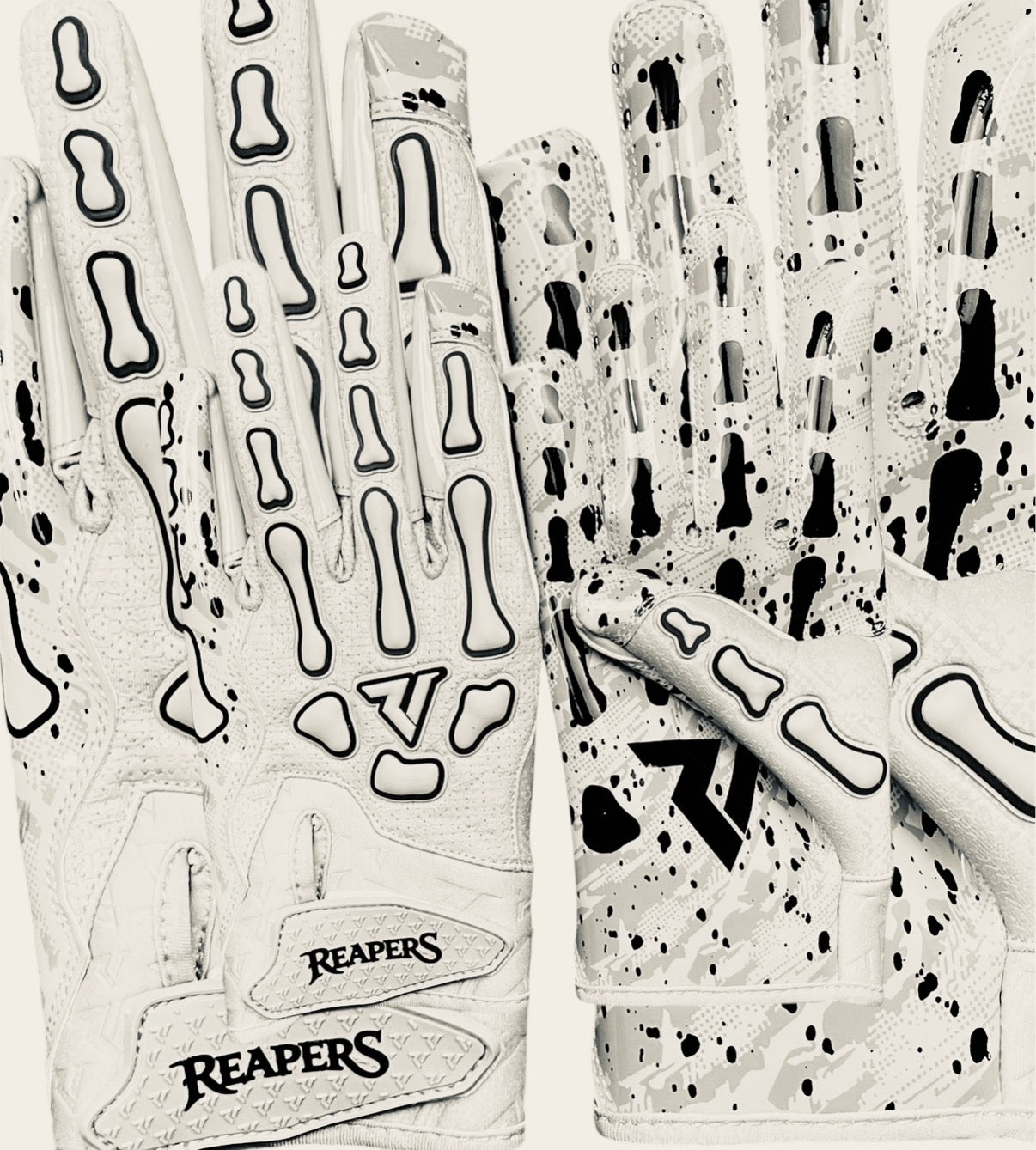 NEW Reaper OREO Bones Football Gloves
