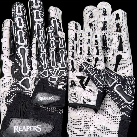 NEW Reaper BLK OREO Bones Football Gloves