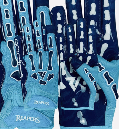 NEW Reaper College Bones Football Gloves