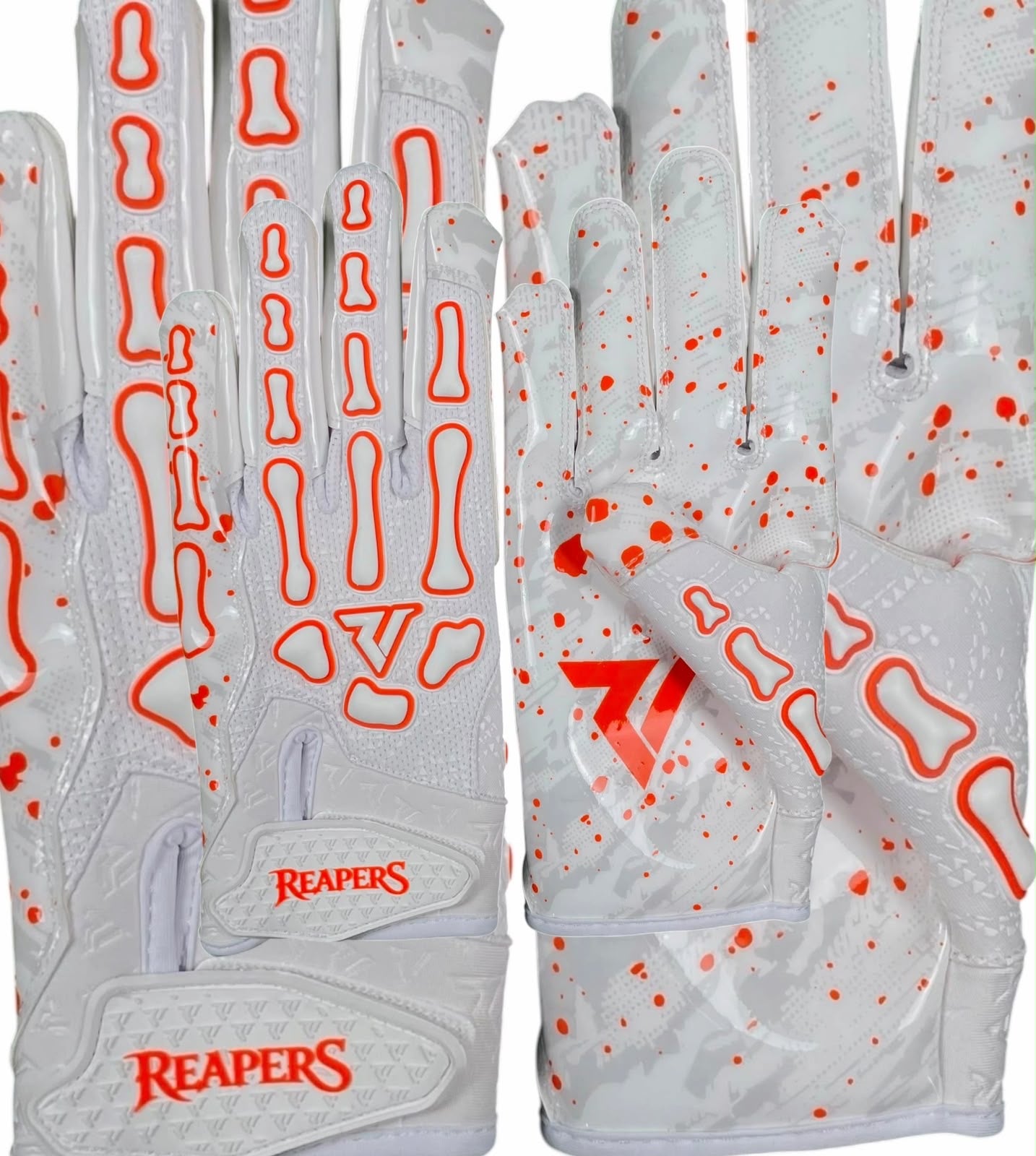 NEW Reaper WHT Series OREO Bones Football Gloves