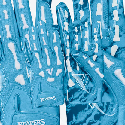 NEW OG Reaper Bones Football Gloves (Black & White Bones)