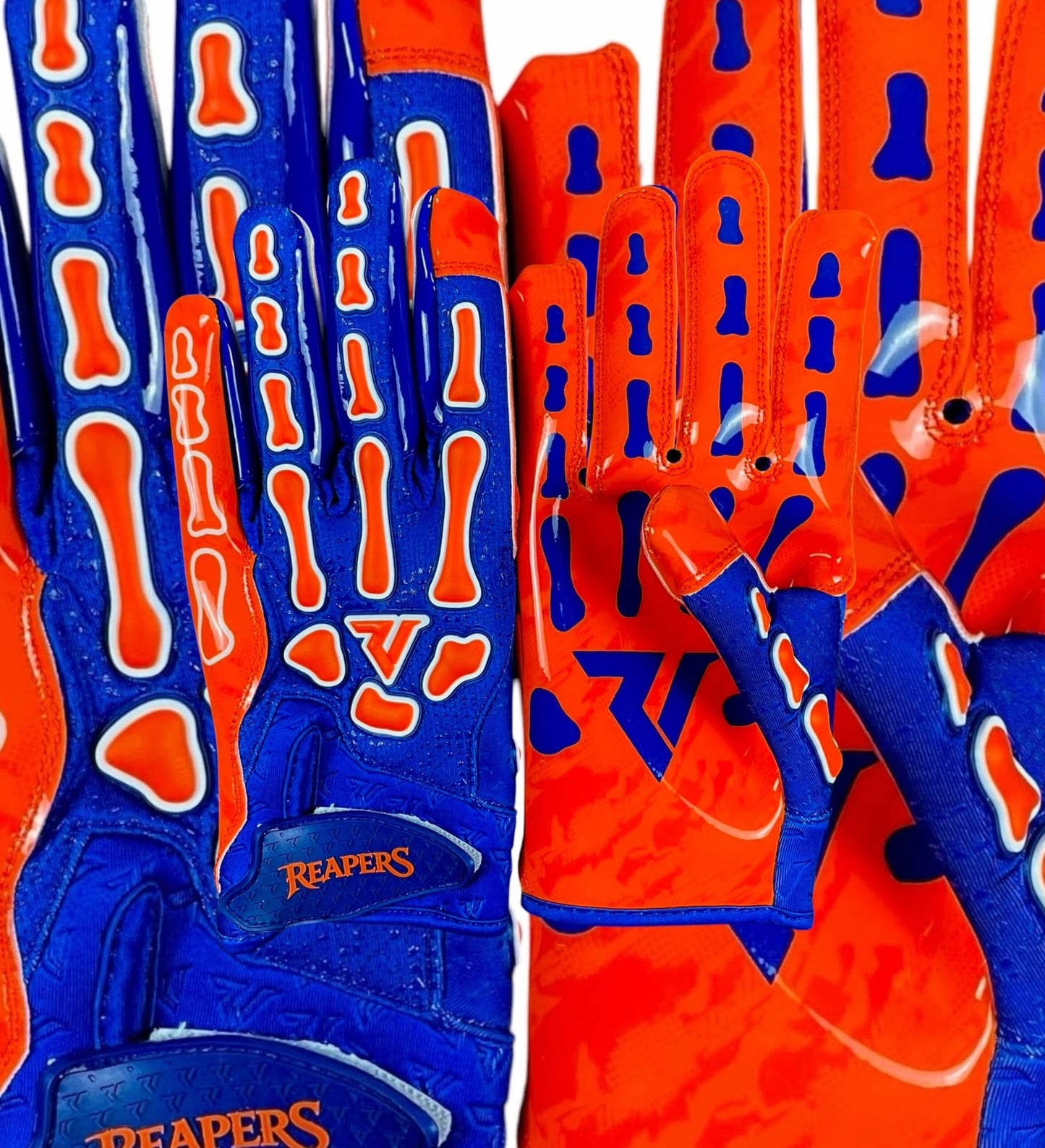 NEW Reaper College Bones Football Gloves