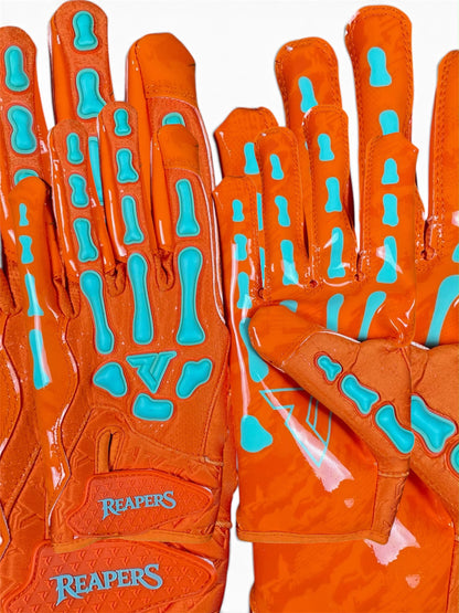 NEW Reaper VIBE Bones Football Gloves