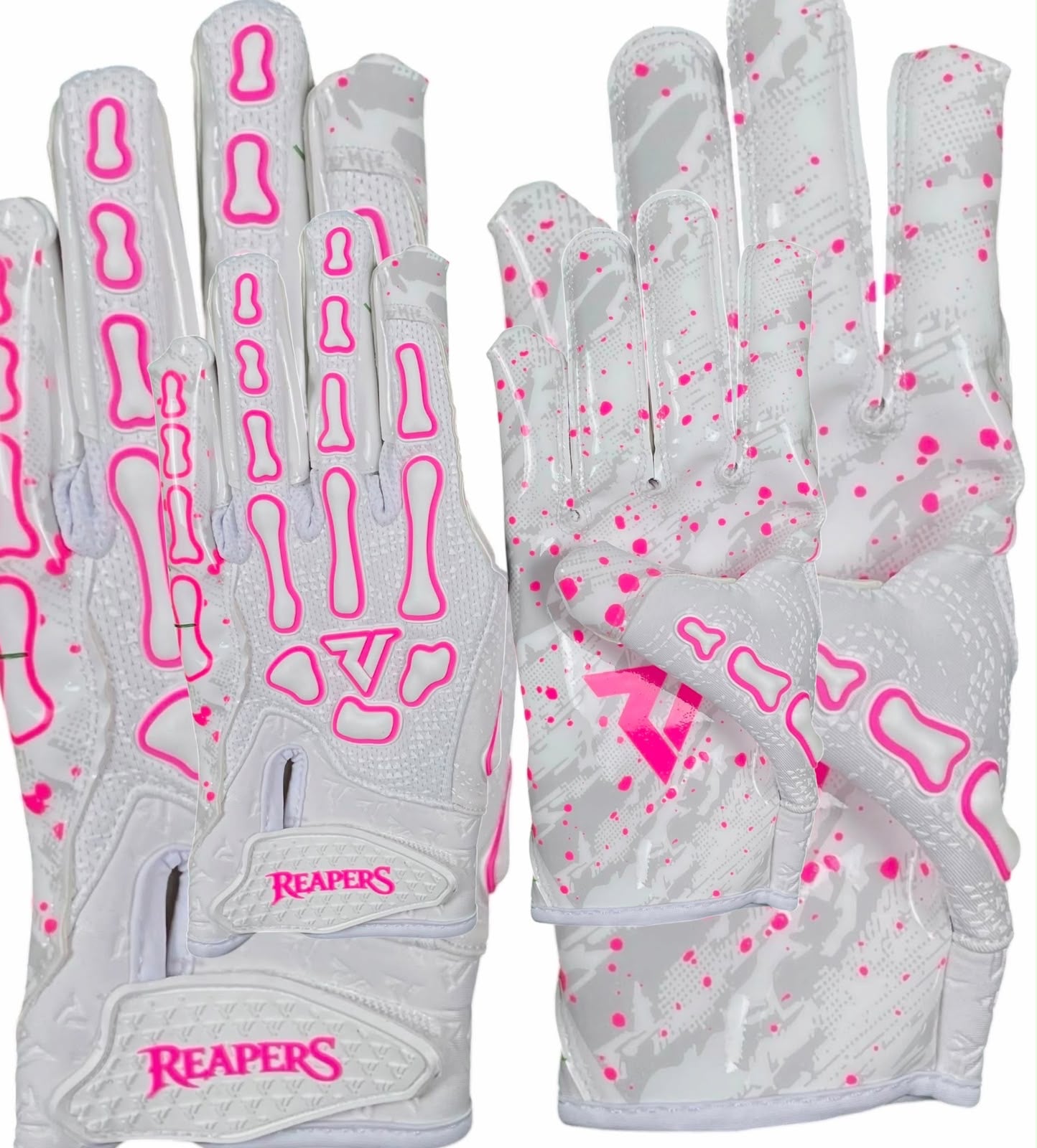 NEW Reaper WHT Series OREO Bones Football Gloves
