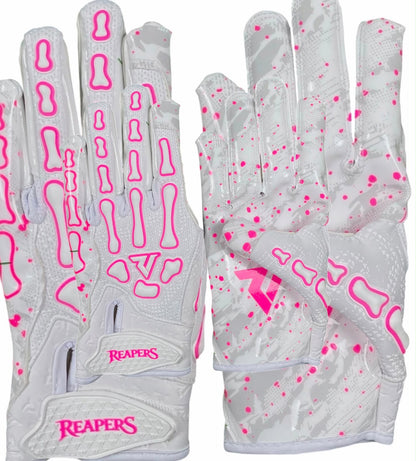 NEW Reaper WHT Series OREO Bones Football Gloves