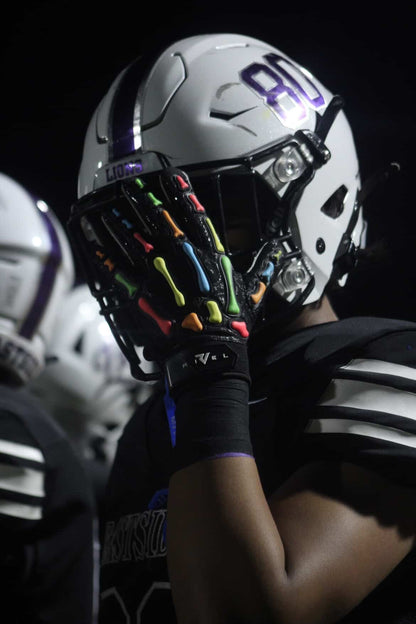 Reaper SKITTLES Bones Football Gloves