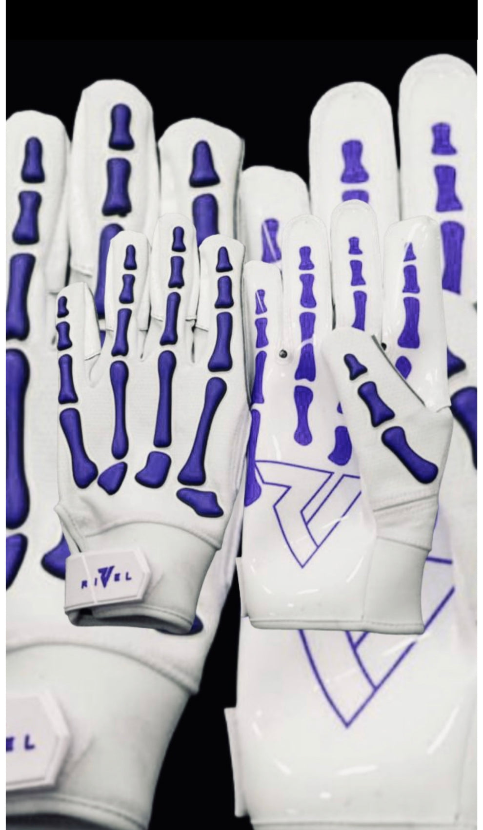 Reaper White Series Bones Football Gloves – Rivel Athletics