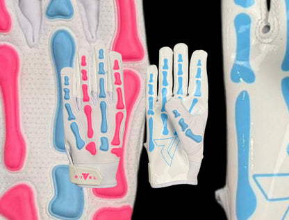 Reaper White Series Bones Football Gloves image 6