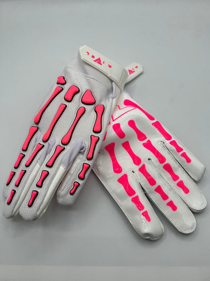 Reaper White Series Bones Football Gloves image 7